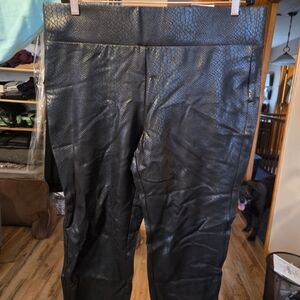 torrid Black Faux Snake-Embossed Leggings